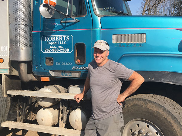 Kyle Roberts of Roberts Topsoil, second generation owner